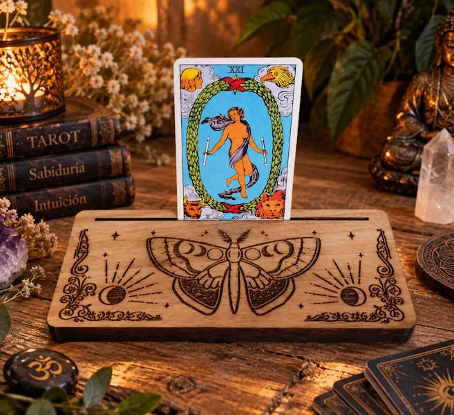 Expositor Cartas del Tarot Polilla